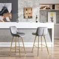 thumbnail image 4 of 26-Inch Set of 2 Bar Stools with Chrome Footrest | Perfect for Pub and Restaurant Settings | Enhance the Overall Ambiance, 4 of 6
