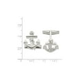 thumbnail image 2 of Gem & Harmony Anchor with Chain Cuff Links in Sterling Silver for Men, 2 of 3