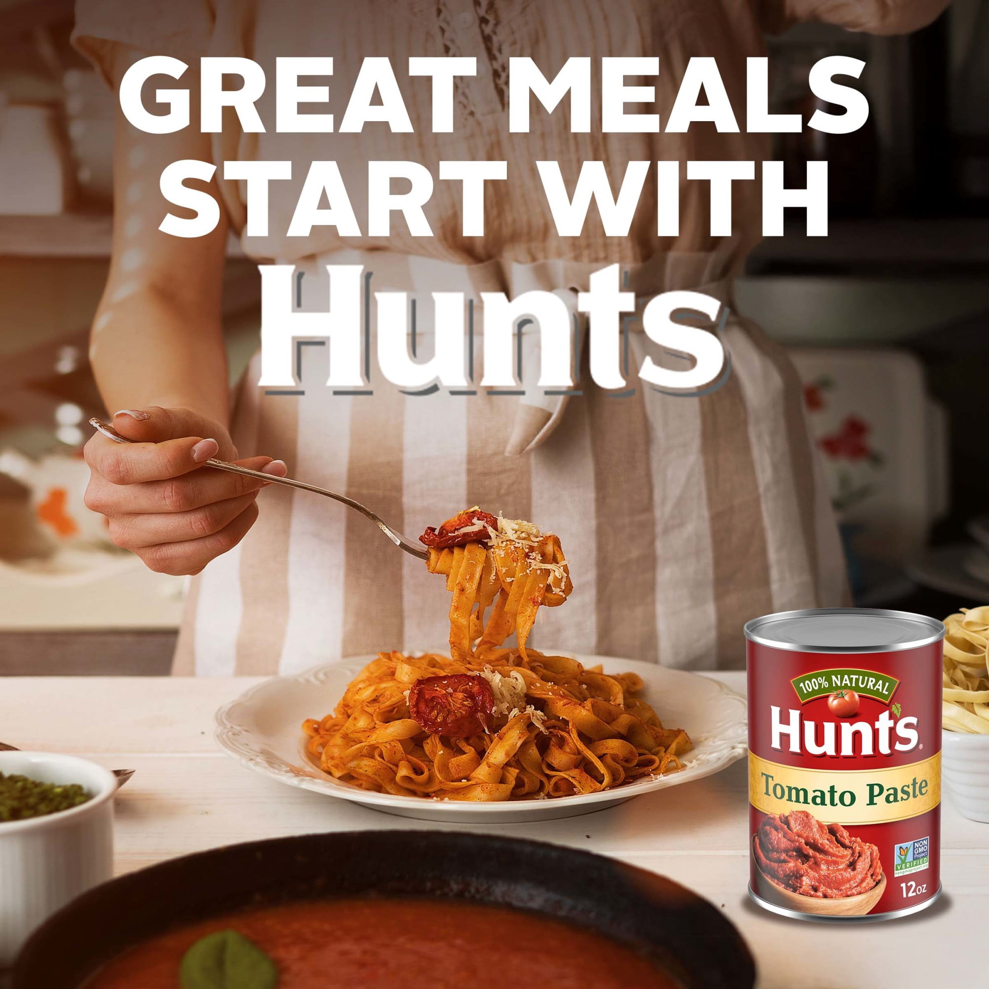 (24 pack) Hunt’s Tomato Paste, Perfect for Chili & Soups, 12 oz. Can