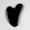 Obsidian, variant on Heart Guasha Stone Face Rose Quartz Jade Massage Tool Chin Nose Lifting Firming Scraping Board Massage Facial Health Care Skin