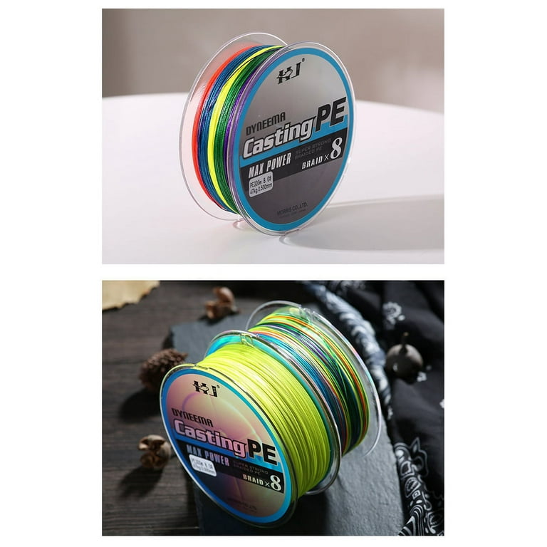 HCXIN Fishing line colorful 8 braided 300 meters power horse PE line