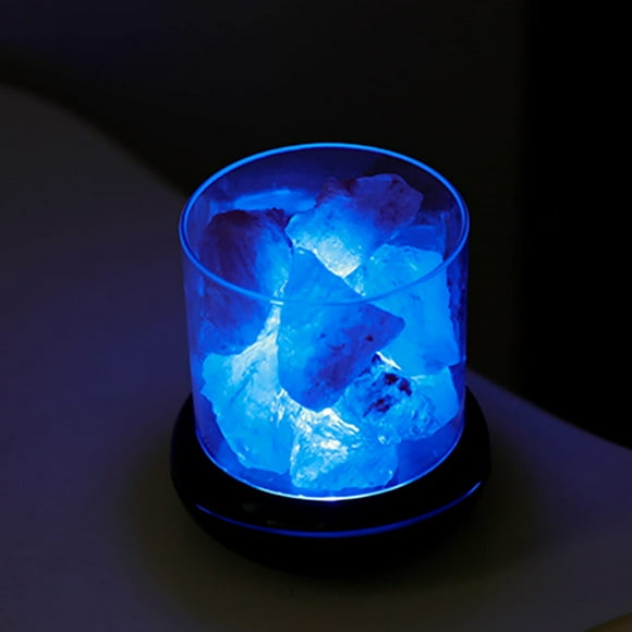 Oubit Salt Night Light,Salt Crystal Lamp Night USB Aroma Diffuser Salt Lamp Salt Crystal Lamp Streamlined Design