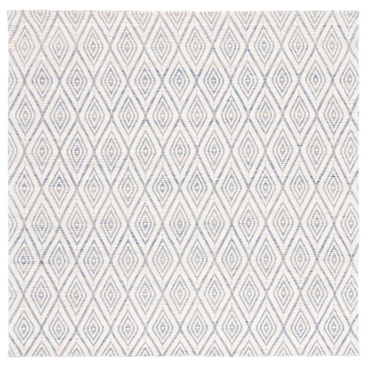 SAFAVIEH Marbella Winston Diamond Area Rug, Blue/Ivory, 8' x 10'
