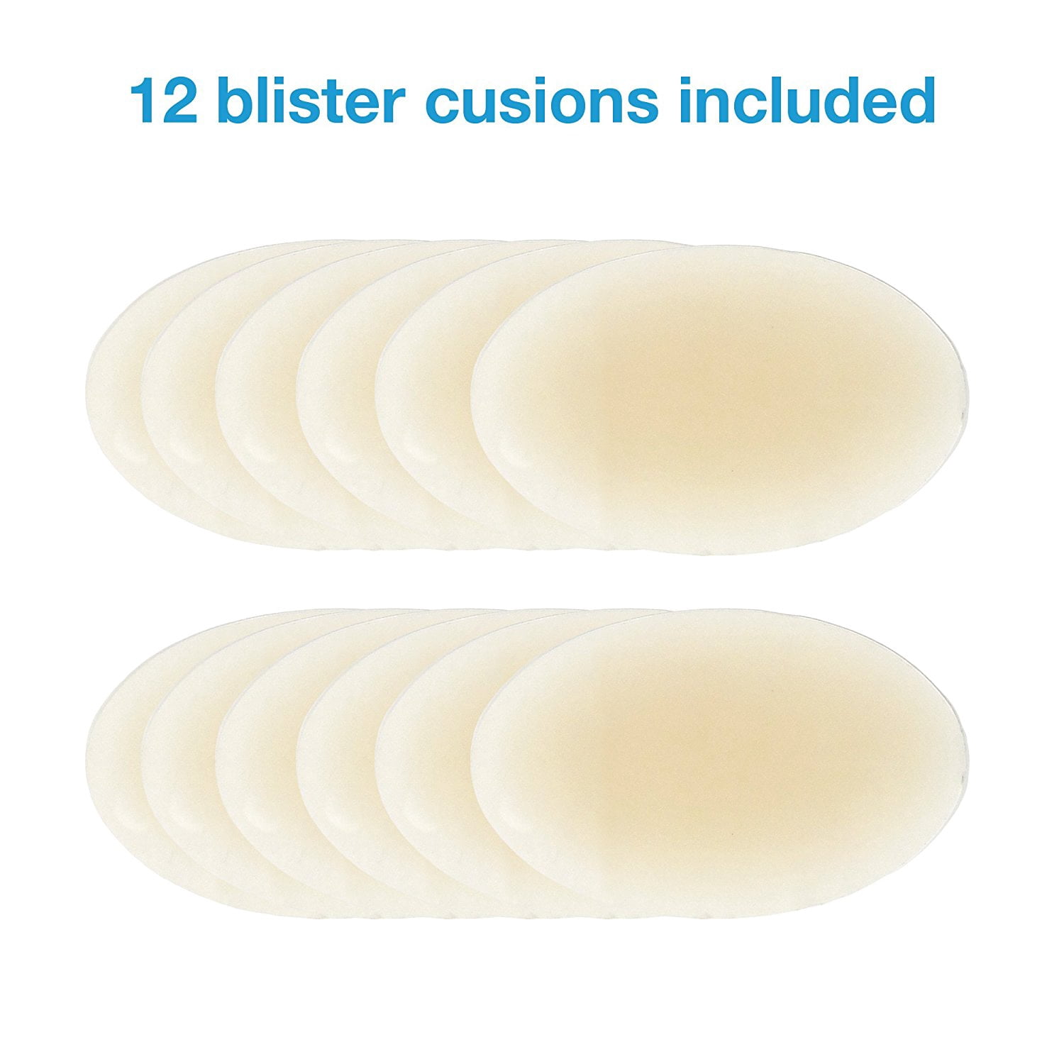 ZenToes Heel Blister Bandages 12 CT Large  with Gel Guard to Protect, Heal