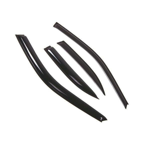 TuningPros Outside Mount Window Visor Deflector Smoke Tinted 4 Pcs Set For 2004-2006 Nissan Sentra