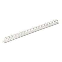 52372 Fellowes Plastic Comb Bindings, 1/2" Diameter, 90 Sheet Capacity, White, 100 Combs/Pack