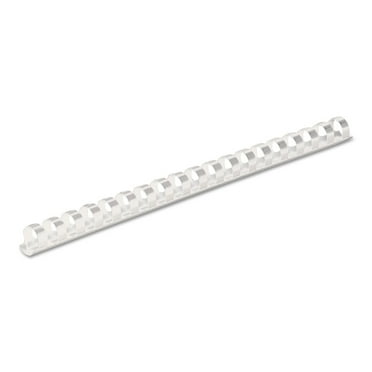 52372 Fellowes Plastic Comb Bindings, 1/2" Diameter, 90 Sheet Capacity, White, 100 Combs/Pack