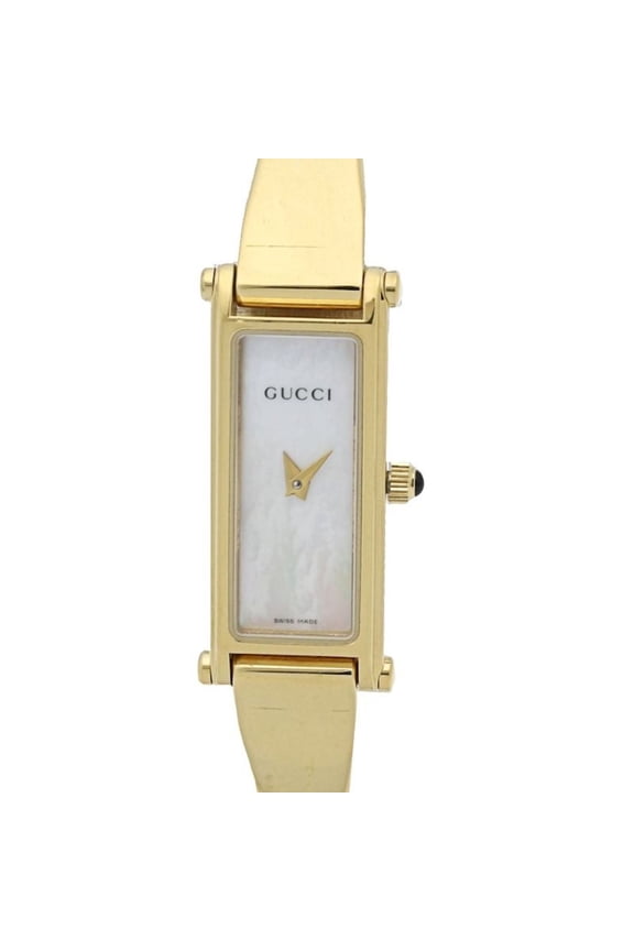 Pre-Owned GUCCI Bangle Watch 1500L Women's GP (Gold Plated) 130534