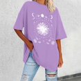 thumbnail image 2 of YDLCAFD Button Down Shirts for Women Work Pattern Women Oversized Loose Crew Neck Short Sleeve T Shirts Summer Tops Shirt Tops Women Printed Casual Tops Blouse, 2 of 4