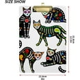 thumbnail image 3 of FMSHPON Skull Cats Clipboard Hardboard Wood Nursing Clip Board and Pull for Standard A4 Letter 13x9 inches, 3 of 7