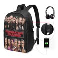 thumbnail image 2 of 17in Wres-Tler W-W,E Backpack With USB Charging Port Large Bookbag Travel Laptop Bag For Adult, 2 of 8