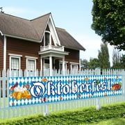 Oktoberfest Banner for Fence Oktoberfest Decoration, Oktoberfest Fence Banner Beer Garden Sign, Bavarian Banner for Oktoberfest German Themed Party Supplies