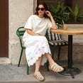thumbnail image 2 of Ecetana Clogs for Women Comfortable Dressy Closed Toe Flat Sandals Summer Flower Adjustable Slip On Mules shoes, 2 of 6