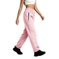 thumbnail image 3 of APEXFWDT Women's Packable Rain Pants Lightweight Nylon Waterproof Hiking Fishing Pants Elastic Waist Casual Pant for Outdoor,M,Pink, 3 of 7