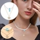 thumbnail image 1 of Collar para mujer, joyería para mujer, collar con colgante de corazón y diamantes a la moda para mujer, regalo para el Día de la Madre, collar para mujer., 1 of 5
