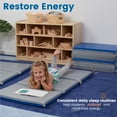 thumbnail image 4 of ECR4Kids Premium Folding Rest Mat, 3-Section, 2in, Blue/Grey, 5-Pack, 4 of 10