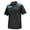 Black/Parrot Green, variant on Monterey Club Men's Palm Leaves Print Block Golf Polo Shirt #1696