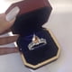 thumbnail image 2 of Gota de agua Champagne Cubic Zirconia Anillo de compromiso de diamantes de imitación de novia Completa Zirconia Anillo solitario 6 10, 2 of 7