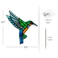 thumbnail image 2 of BOXCASA Hummingbird Suncatcher Stained Glass Window Hangings,Stained Glass Birds Decoration for Kitchen Window,Hummingbird Gift for Mom, Unique Birthday Gift for Women Friends Neighbors Colleagues, 2 of 7