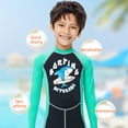 thumbnail image 4 of Naiovety Trajes de neopreno traje de buceo ultrafino niños traje de baño niños niñas Anti-medusas traje de baño de moda para esnórquel surf Deportes acuáticos Negro XL Naiovety OD003656-04, 4 of 6