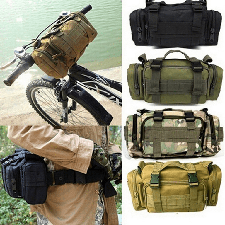 600D Nylon Outdoor Crossbody Bag Fishing Climbing Hiking Camping Shoulder  Bags Waterproof Pouch Bag Shoulder Bag Square Bag Sling Bag Bucket Bag  Scratch Resistant And Wear-Resistant Large Capacity Oversized  Multifunctional Waterproof For