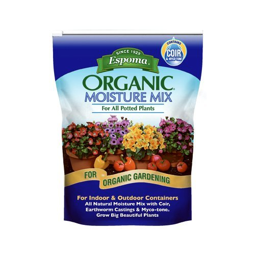 Espoma Moisture Potting Mix, Natural & Organic, for Indoor & Outdoor Potted Plants, 8 QT