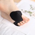 thumbnail image 5 of Ljudmp Women's 1 Pair Non-Slip Forefoot Half-Toe Socks Reusable Invisible Liner Pads for High Heels Sandals Black, 5 of 6
