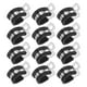 thumbnail image 1 of Uxcell 12 Paquete de Abrazaderas de Cable 15 mm Acero Inoxidable 304 Goma Forma R para Tubo, 1 of 7