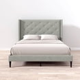 thumbnail image 3 of Glenwillow Queen Size Contemporary Wood Composite Platform Bed, Gray, 3 of 7