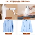 thumbnail image 5 of Dual Voltage Travel Steamer for Clothes, 100-240V Worldwide Handheld Garment Steamer, Fast 20-Second Heat Up, 180ml Detachable Tank, Portable Steamer for Business Travel, Vacation & Home, 5 of 9