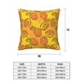 thumbnail image 2 of Throw Pillow Covers, Cute Cantaloupe Orange Soft Square Pillow Cases with Invisible Zipper for Couch Bed Sofa, Farmhouse Fall Home Decor 18"x18", 2 of 7