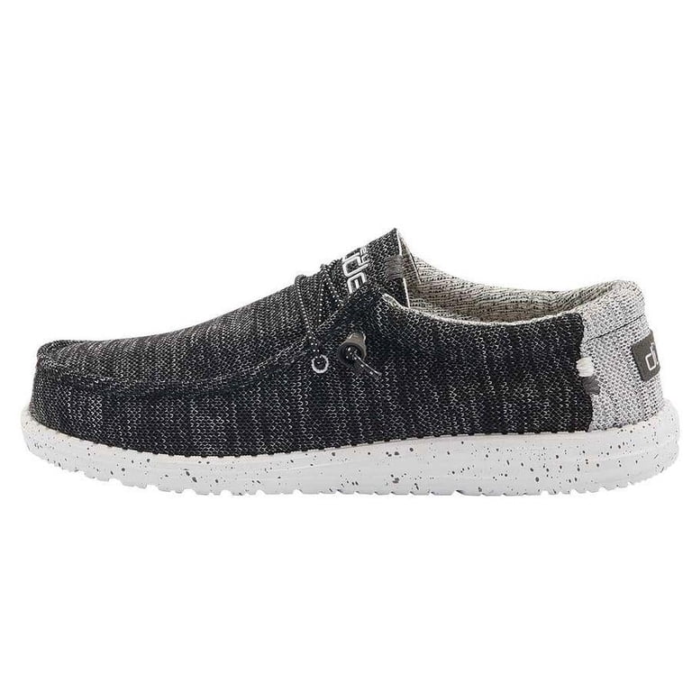 Hey Dude Wally Stretch Meteorite Mens Black Grey Marl Loafers 110383264 Size 9 Hey Dude Wally Stretch Meteorite Men main image 3