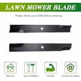 thumbnail image 2 of 3PCS 110-6837-03 Lawn Mower High Lift Blades Compatible with Toro Timecutter Z5000 74370 74372 74373 74374 74375 74376 for 50'' Deck Replace OE 110-6837-03 112-9759-03 115-5059-03, 2 of 7