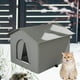 thumbnail image 1 of Casa para gatos al aire libre Yinane refugio para gatos callejeros Gris M, 1 of 8
