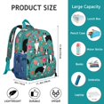 thumbnail image 6 of Floral Dog and Bone Print Backpack, Compact Lightweight Bag for Pet Lovers and Dog Gift Ideas, Stylish and Functional, 6 of 6