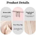 thumbnail image 4 of Cosmetic Case Leather Makeup Bag Portable Handheld Makeup Case Detachable Compartments, 4 of 5