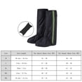 thumbnail image 3 of Couvre-chaussures Imperméables pour Bottes de Pluie avec Bandes Réfléchissantes pour Hommes et Femmes Camping Randonnée Pêche, 3 of 8
