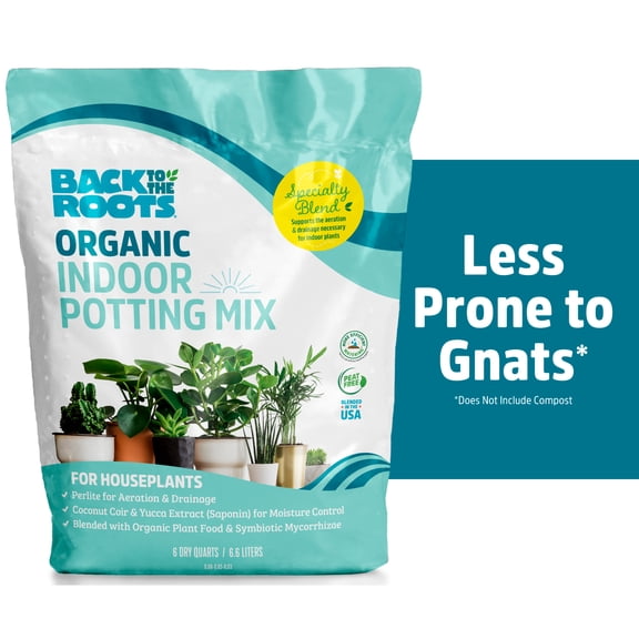 Back to the Roots Organic Indoor Potting Mix Specialty Blend (6 QT)