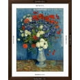thumbnail image 5 of Art.com Still Life: Vase with Cornflowers and Poppies, 1887 Giclee Print by Vincent van Gogh, Brown Frame Wall Art, 32" x 40", 5 of 5