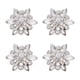 thumbnail image 2 of Broches decorativos de flor Macarena para manualidades plata, 2 of 8