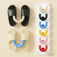 thumbnail image 1 of MORESEC under $5 6Pcs Suction Cup Holder,Multi Color Non Perforated Hook for Bathroom Organization, Wall Mounted Slipper Rack for Space Saving, Adhesive Hook for Door and Tile, 1 of 9