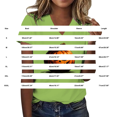 thumbnail image 3 of Bovemsi Cute Summer Tops Soft Loose‑Fit V‑Neck Graphic Short‑Sleeve Prints Fashion Outfits Clothes Breathable L, 3 of 4