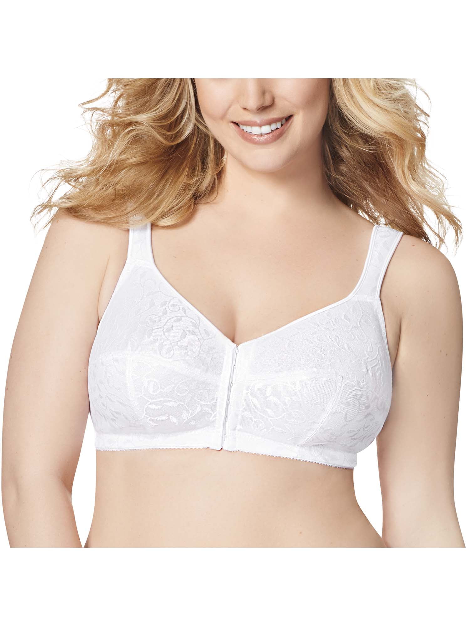 Just My Size Women's Easy-On Front Close Bra, Style MJ1T10