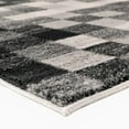 thumbnail image 5 of Luxe Weavers Checkered Area Rug Silver 8x10, Stain Resistant Modern Farmhouse Rug, 5 of 5