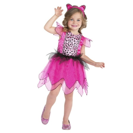 Toddler Girls Little Leopard Costume with Animal Print Dress &