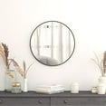 thumbnail image 5 of Flash Furniture Modern Round Wall Mounted Mirror, Black, 5 of 10