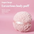 thumbnail image 7 of GIXUSIL Large Plush Body Puff, Soft Washable Reusable Face Body Powder Puff, Dusting Powder Puff, Loose Powder Puffs for Face Powder Body Makeup Tool (Pink), 7 of 7