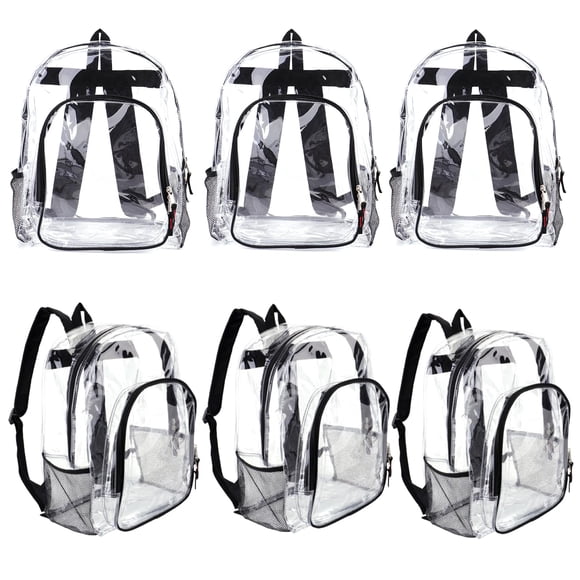 Mochila JOMPARO Clear Bulk 24 piezas de PVC transparente