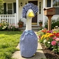thumbnail image 2 of AuroraX Porch Goose Summer Outfit 17-19 In Porch Goose Clothes Set 23" Checked Dress Front Porch Goose 23 inch Clothing Fall Summer Seasonal Decor, 2 of 6