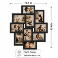 thumbnail image 3 of KAIWIN Collage Picture Frames for 10 Photos, 4 x 6 Inches, Assembly Required, Black, 3 of 7